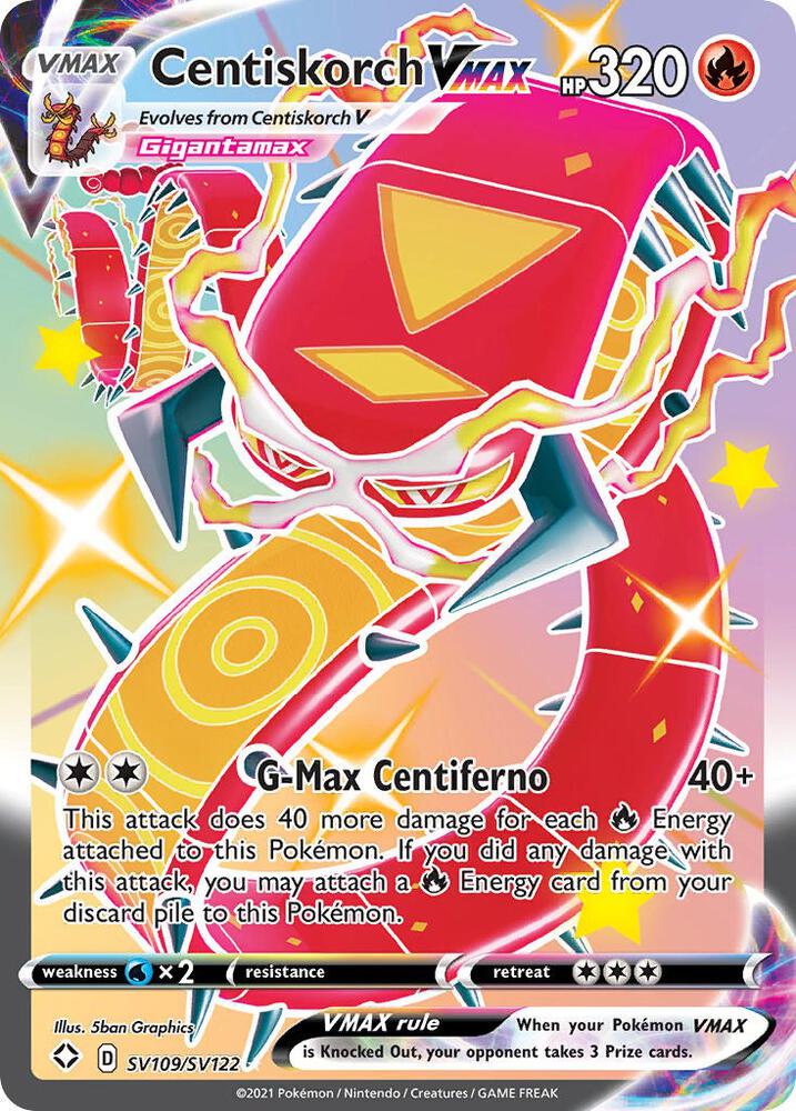 Centiskorch VMAX | Shining Fates: Shiny Vault #SV109/SV122