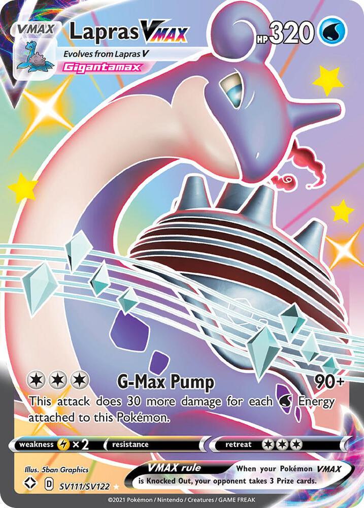 Lapras VMAX | Shining Fates: Shiny Vault #SV111/SV122