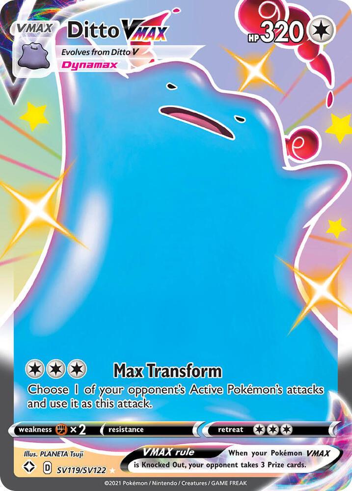Ditto VMAX | Shining Fates: Shiny Vault #SV119/SV122