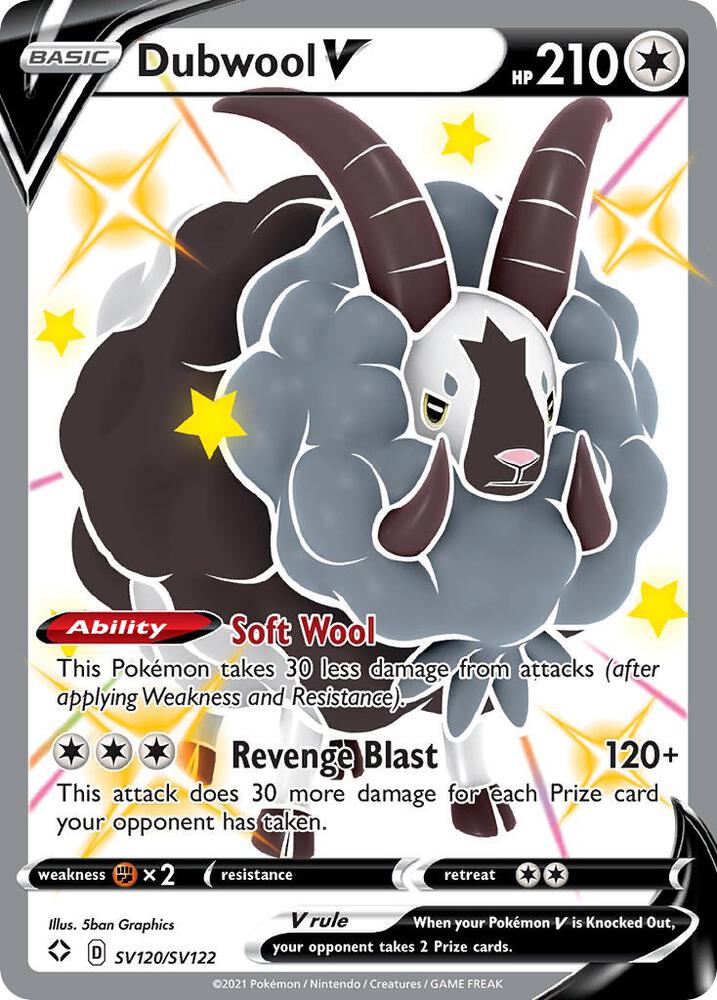 Dubwool V | Shining Fates: Shiny Vault #SV120/SV122