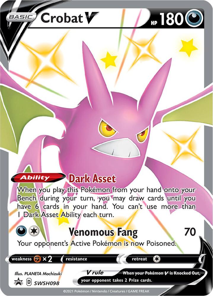 Crobat V - SWSH098 | SWSH: Sword & Shield Promo Cards #SWSH098