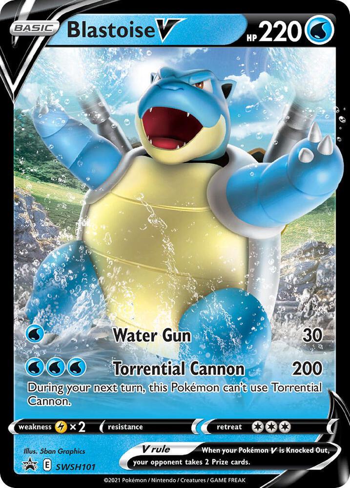 Blastoise V - SWSH101 | SWSH: Sword & Shield Promo Cards #SWSH101