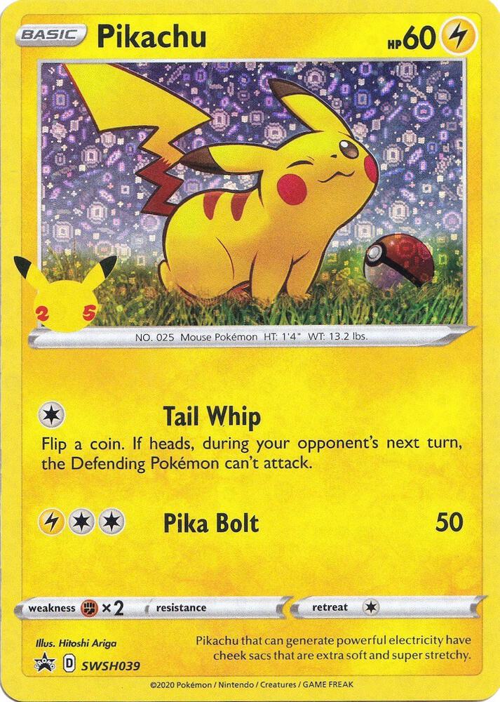 Pikachu - SWSH039 (General Mills) | Miscellaneous Cards & Products #SWSH039