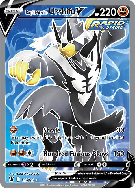 Rapid Strike Urshifu V (Full Art) | SWSH05: Battle Styles #152/163