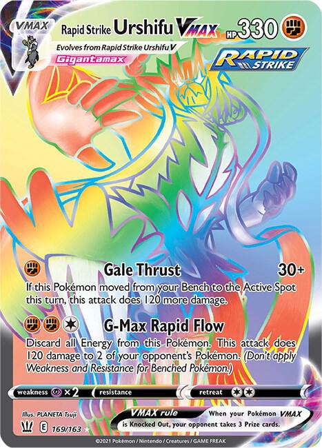 Rapid Strike Urshifu VMAX (Secret) | SWSH05: Battle Styles #169/163