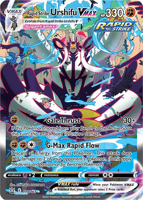 Rapid Strike Urshifu VMAX (Alternate Art Secret) | SWSH05: Battle Styles #170/163