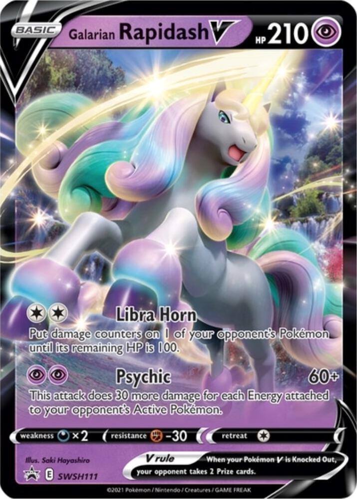 Galarian Rapidash V - SWSH111 | SWSH: Sword & Shield Promo Cards #SWSH111