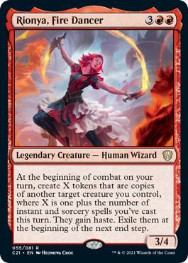 Rionya, Fire Dancer | Commander 2021 #55