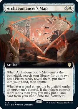 Archaeomancer's Map (Extended Art) | Commander 2021 #339