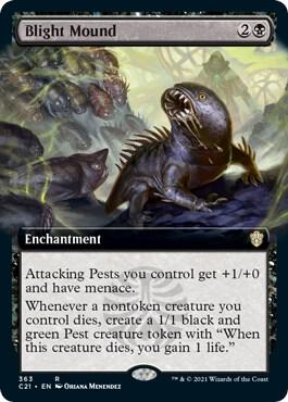 Blight Mound (Extended Art) | Commander 2021 #363