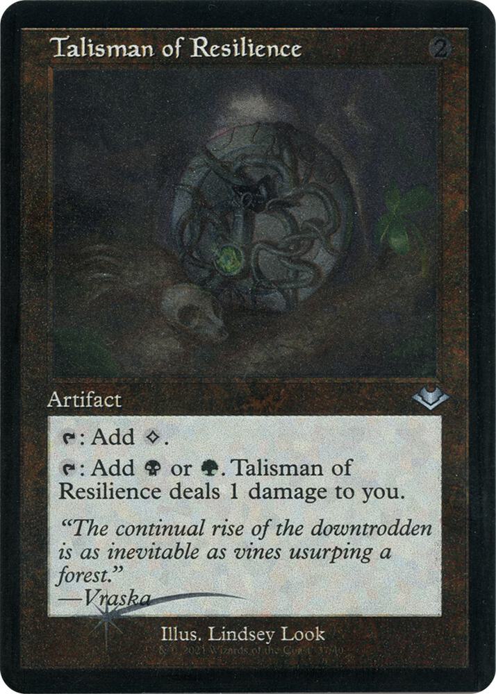 Talisman of Resilience (Retro Frame) (Foil Etched) | Modern Horizons #37