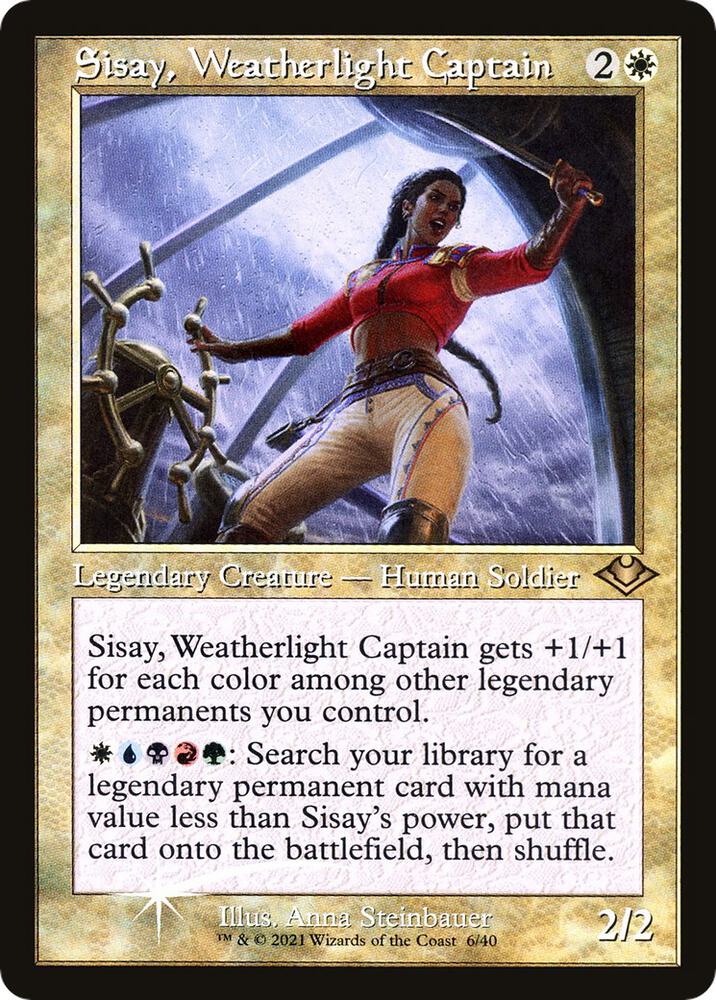 Sisay, Weatherlight Captain (Retro Frame) | Modern Horizons #6