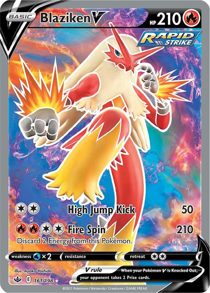 Blaziken V (Full Art) | SWSH06: Chilling Reign #161/198