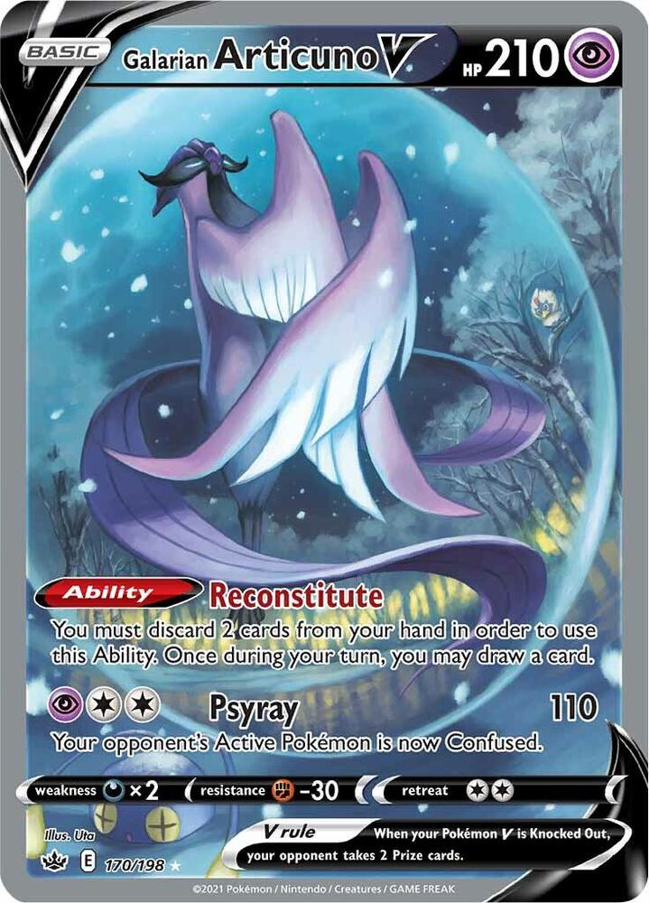 Galarian Articuno V (Alternate Full Art) | SWSH06: Chilling Reign #170/198
