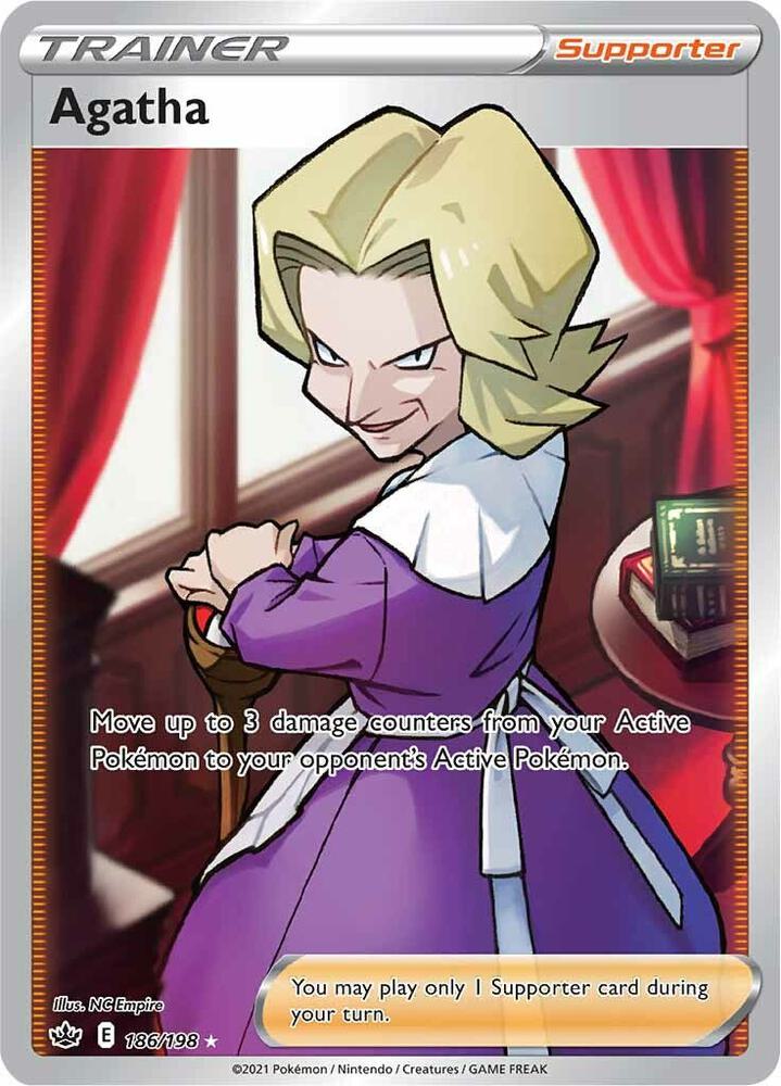 Agatha (Full Art) | SWSH06: Chilling Reign #186/198