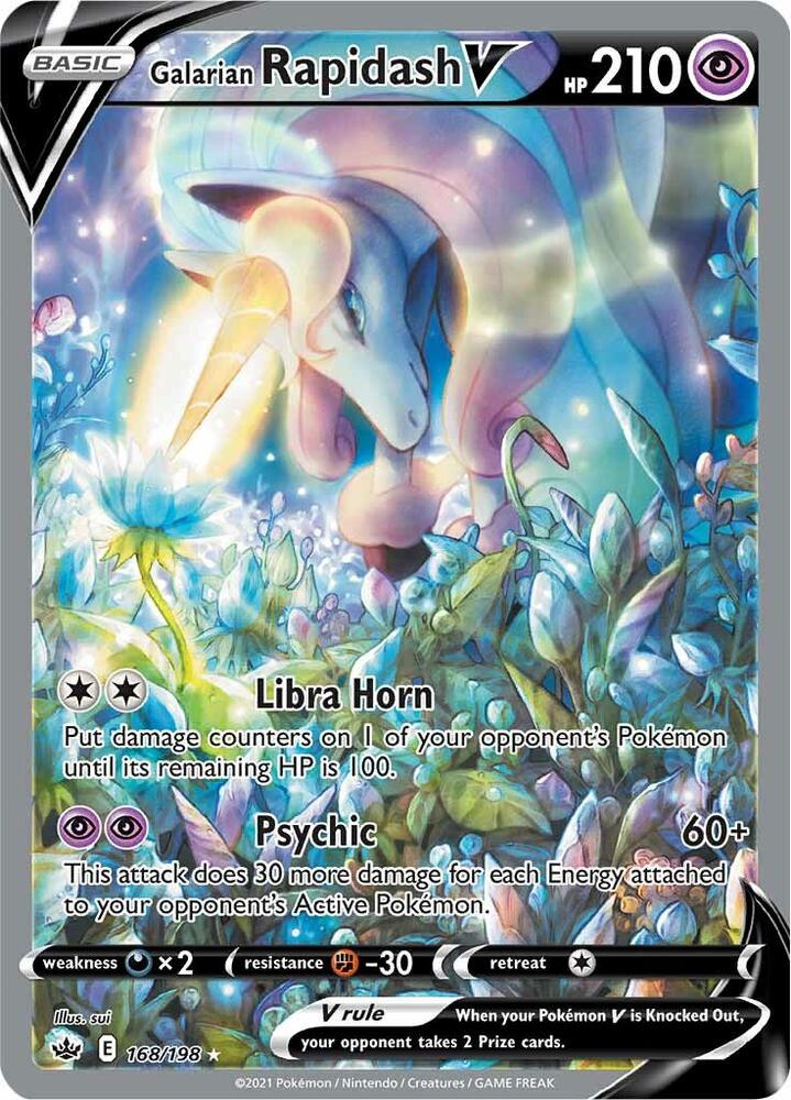 Galarian Rapidash V (Alternate Full Art) | SWSH06: Chilling Reign #168/198