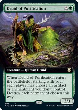 Druid of Purification (Extended Art) | Commander: Adventures in the Forgotten Realms #308