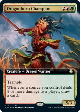 Dragonborn Champion (Extended Art) | Commander: Adventures in the Forgotten Realms #314