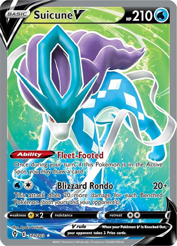 Suicune V (Full Art) | SWSH07: Evolving Skies #173/203