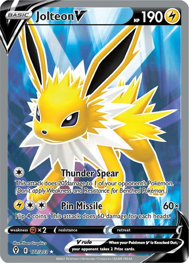 Jolteon V (Full Art) | SWSH07: Evolving Skies #177/203