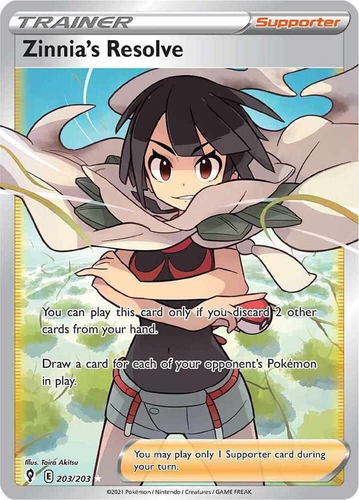 Zinnia's Resolve (Full Art) | SWSH07: Evolving Skies #203/203