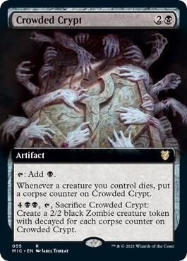 Crowded Crypt (Extended Art) | Commander: Innistrad: Midnight Hunt #55
