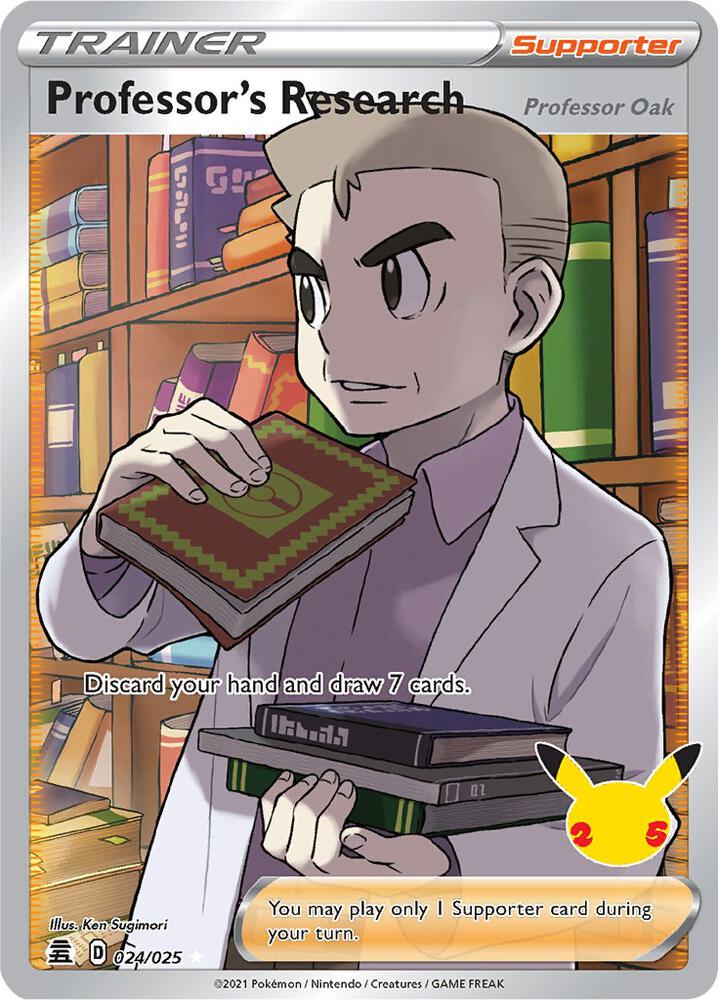 Professor's Research [Professor Oak] (Full Art) | Celebrations #024/025