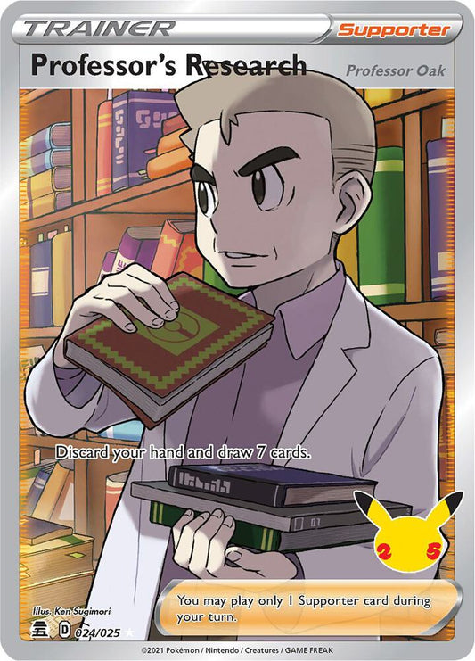 Professor's Research [Professor Oak] (Full Art) | Celebrations #024/025