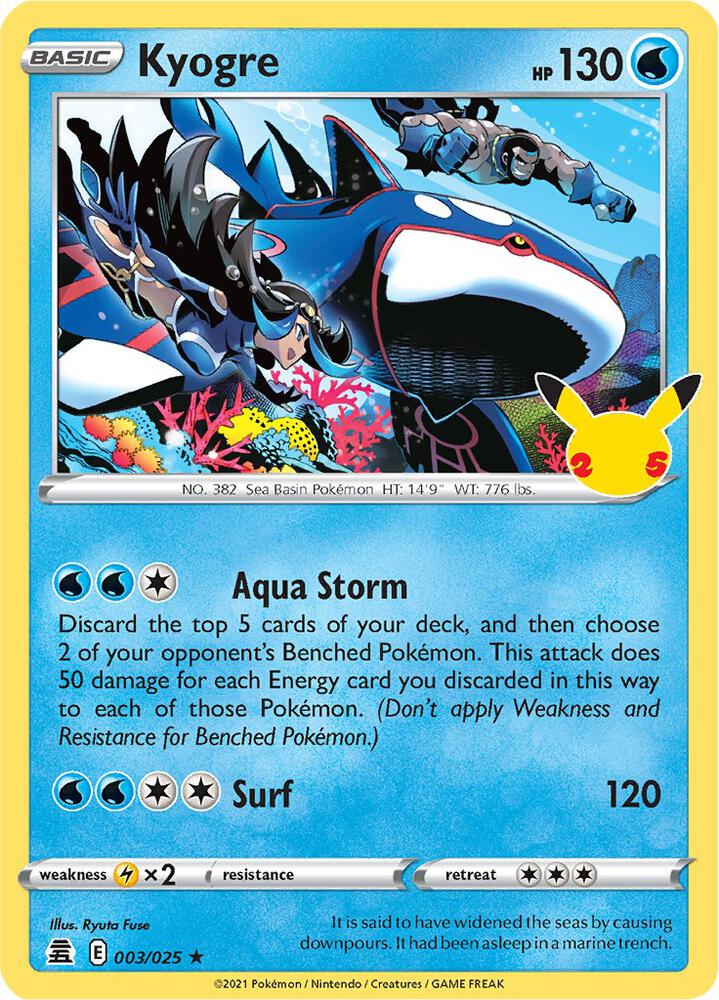 Kyogre | Celebrations #003/025