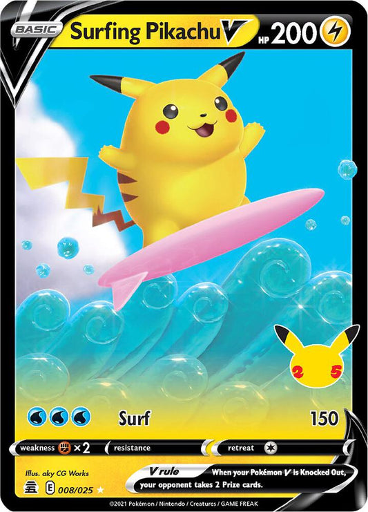 Surfing Pikachu V | Celebrations #008/025