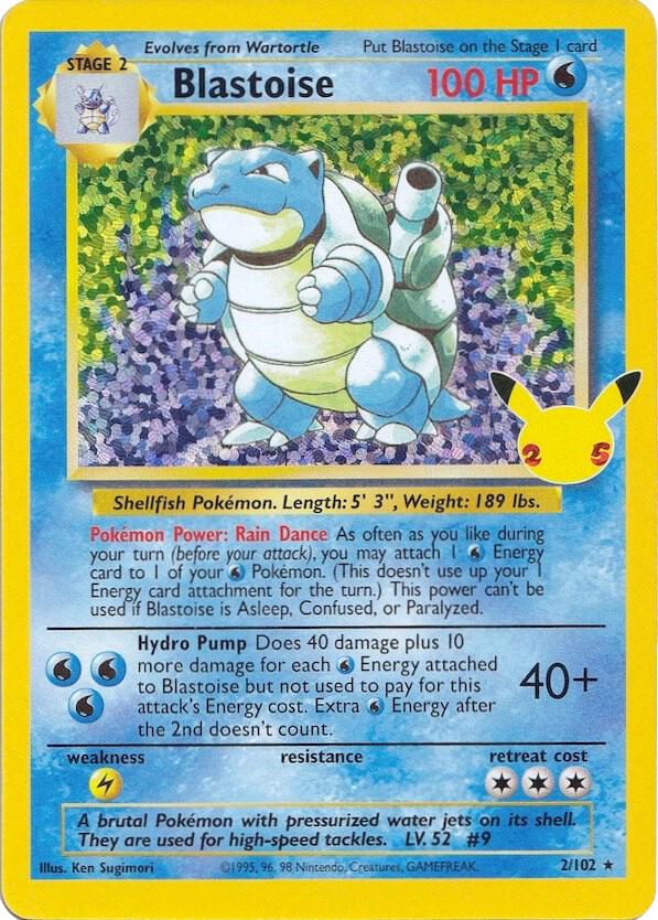 Blastoise | Celebrations: Classic Collection #2/102
