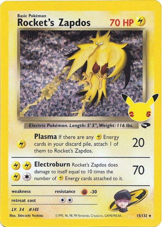 Rocket's Zapdos | Celebrations: Classic Collection #15/132