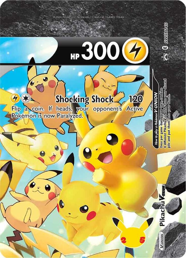 Pikachu V-Union - SWSH140 | SWSH: Sword & Shield Promo Cards #SWSH140