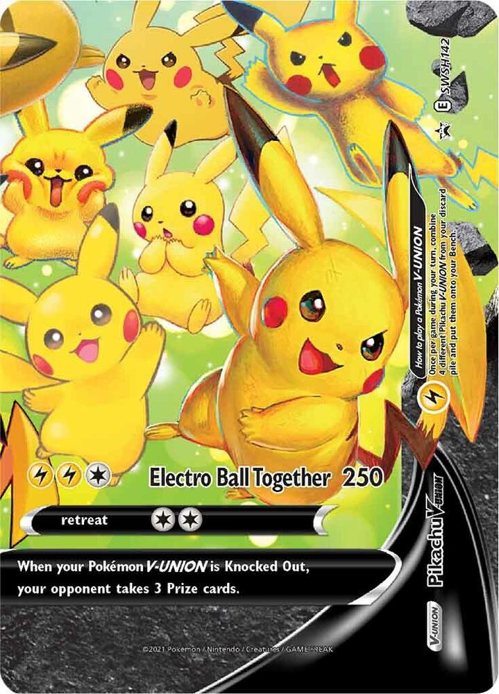 Pikachu V-Union - SWSH142 | SWSH: Sword & Shield Promo Cards #SWSH142