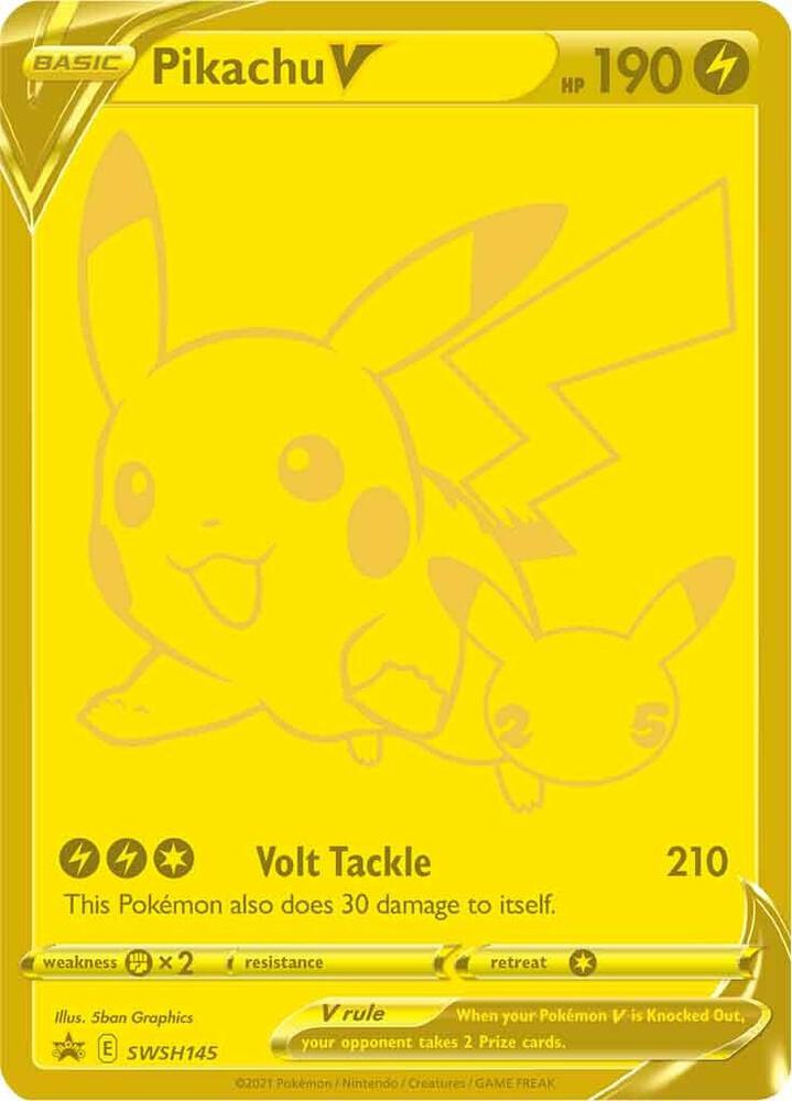 Pikachu V - SWSH145 | SWSH: Sword & Shield Promo Cards #SWSH145