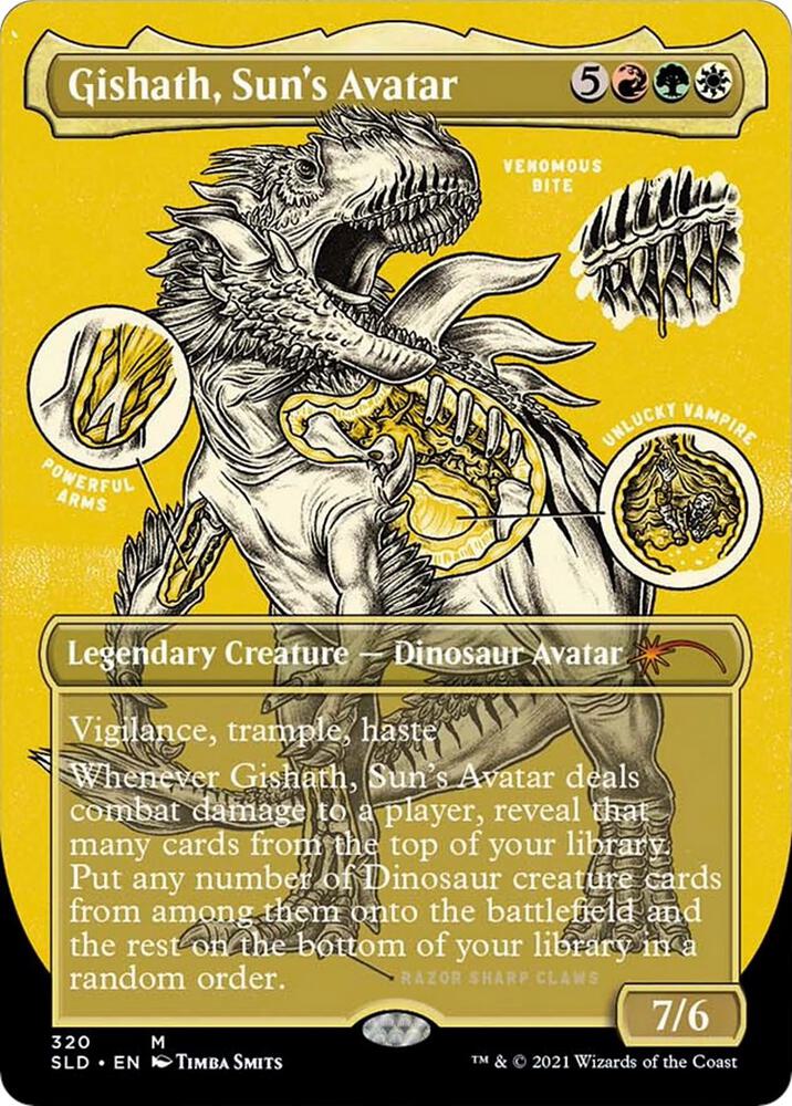 Gishath, Sun's Avatar (Foil Etched) | Secret Lair Drop Series #320