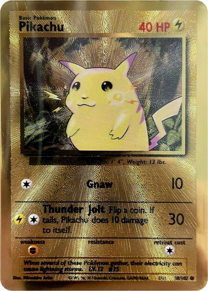 Pikachu - 58/102 (Celebrations Metal Card) | Miscellaneous Cards & Products #058/102