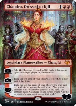 Chandra, Dressed to Kill (Borderless) | Innistrad: Crimson Vow #279