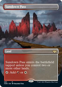 Sundown Pass (Borderless) | Innistrad: Crimson Vow #285