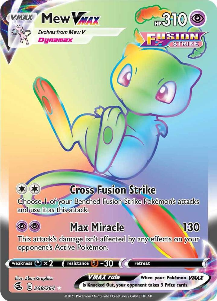 Mew VMAX (Secret) | SWSH08: Fusion Strike #268/264