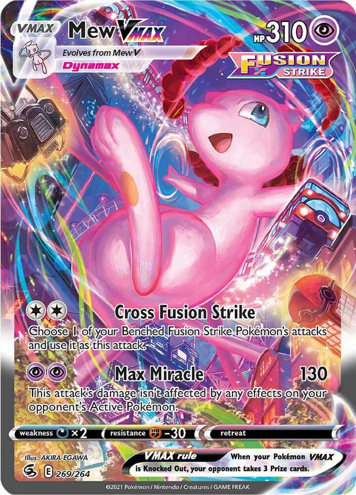 Mew VMAX (Alternate Art Secret) | SWSH08: Fusion Strike #269/264