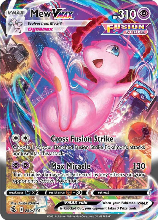 Mew VMAX (Alternate Art Secret) | SWSH08: Fusion Strike #269/264