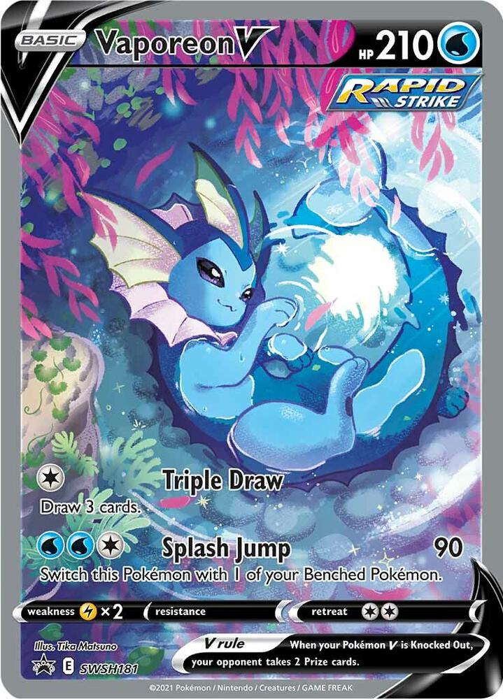 Vaporeon V - SWSH181 | SWSH: Sword & Shield Promo Cards #SWSH181