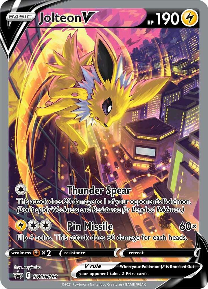 Jolteon V - SWSH183 | SWSH: Sword & Shield Promo Cards #SWSH183