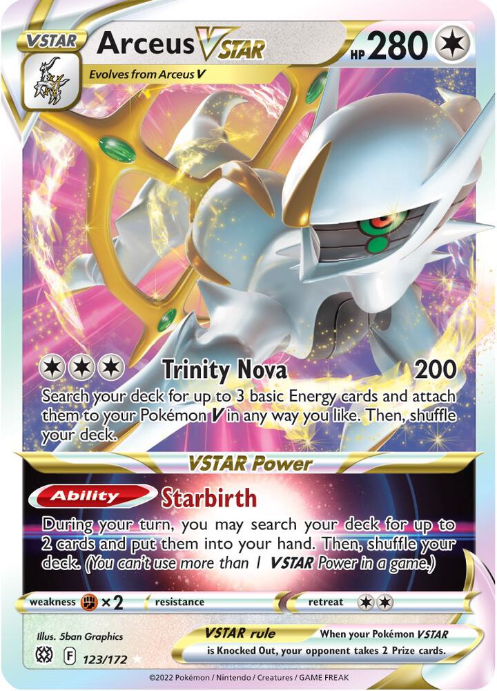 Arceus VSTAR | SWSH09: Brilliant Stars #123/172