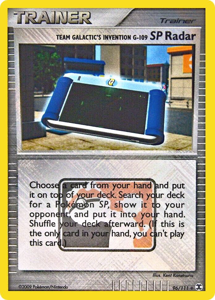 Team Galactic's Invention G-109 SP Radar - 96/111 (League Promo) | League & Championship Cards #096/111
