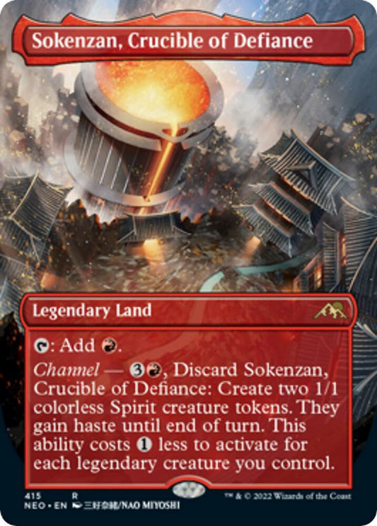 Sokenzan, Crucible of Defiance (Borderless) | Kamigawa: Neon Dynasty #415