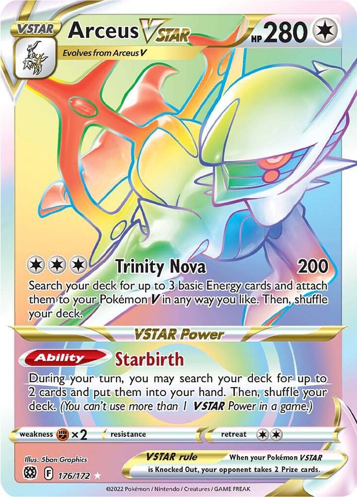 Arceus VSTAR (Secret) (176) | SWSH09: Brilliant Stars #176/172