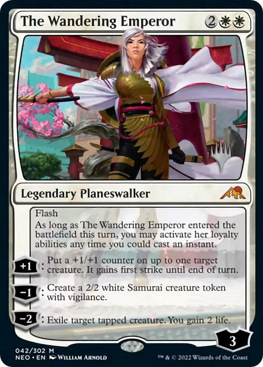 The Wandering Emperor | Promo Pack: Kamigawa: Neon Dynasty #42
