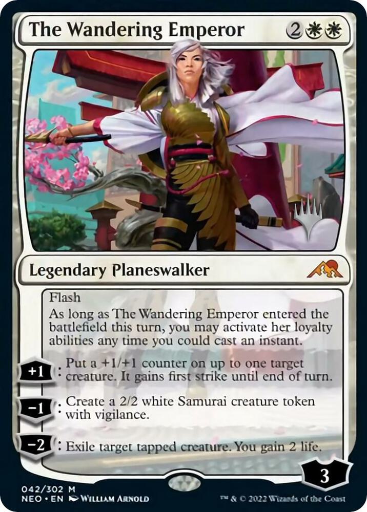 The Wandering Emperor | Promo Pack: Kamigawa: Neon Dynasty #42